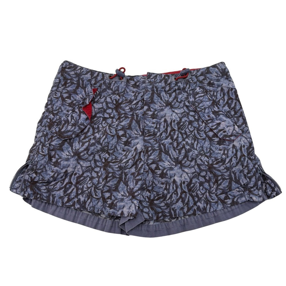 American Eagle Outfitters Blue Abstract Print Utility Cargo Shorts Women Small